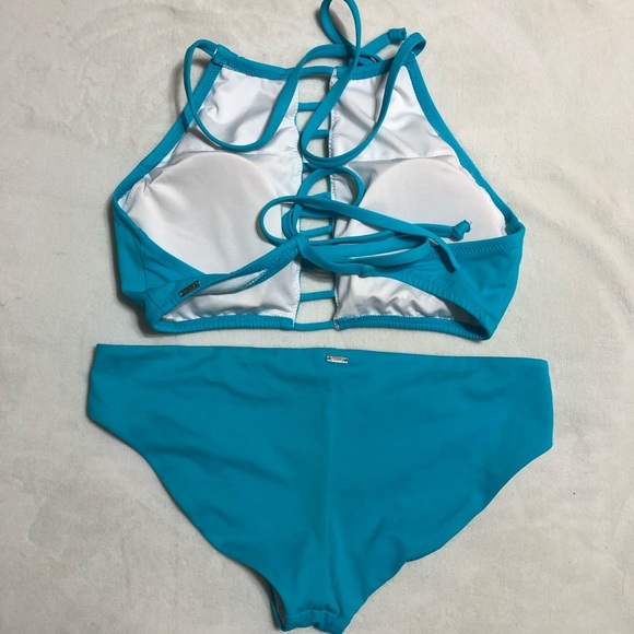 VICTORIA SECRET PINK halter bikini top and bottoms - Picture 2 of 4